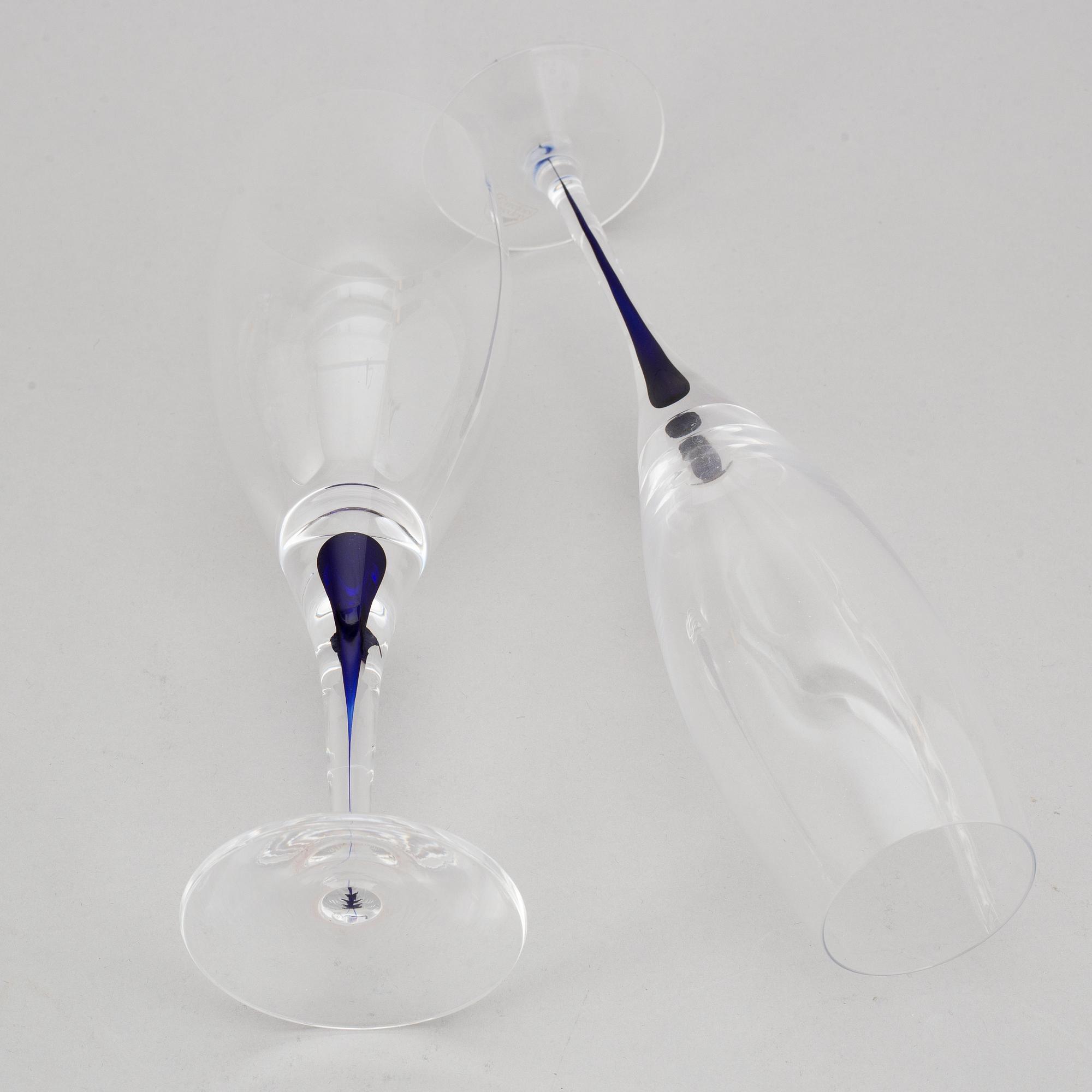 ERIKA LAGERBIELKE, glasservis, 54 delar, "Intermezzo", Orrefors.