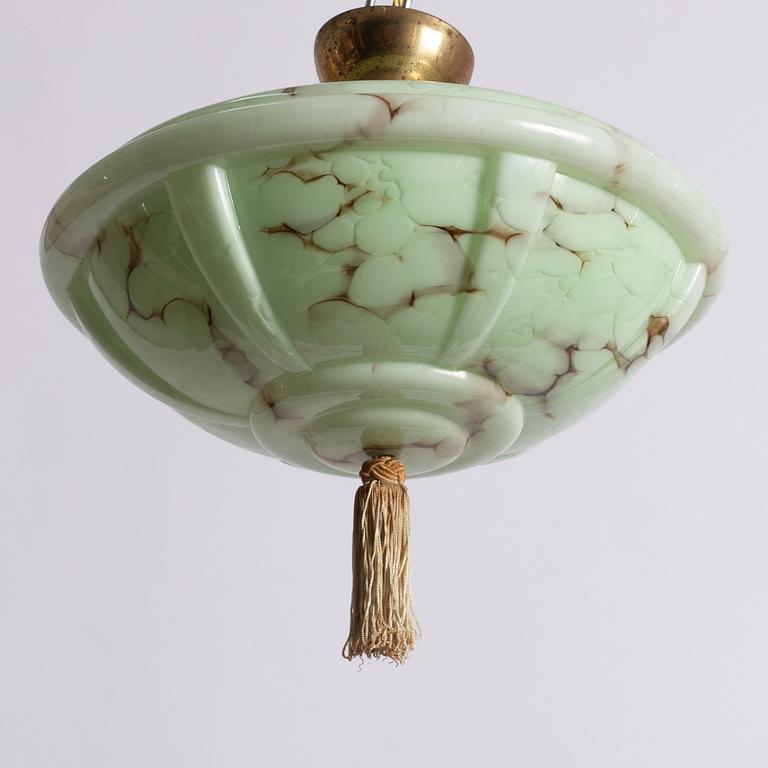A Swedish Grace ceiling lamp, 1920s/30s.
