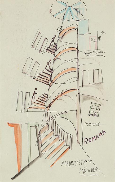 John Jon-And, mixed media. Executed 1921.