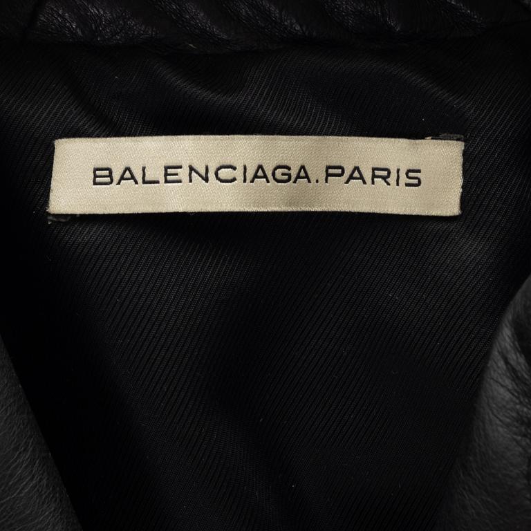 Balenciaga, a leather jacket, size 36.