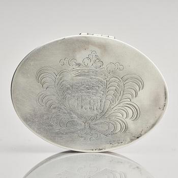 Dosa, silver och sköldpaddsskal, Mellaneuropa 1600-tal.