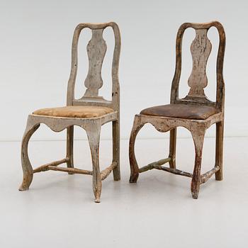 STOLAR, 1 par, rokoko, 1700-tal.