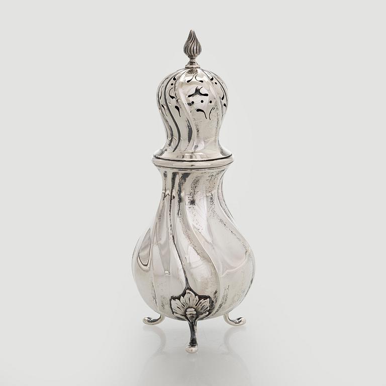 Sockerruska, silver, svenska importstämplar.