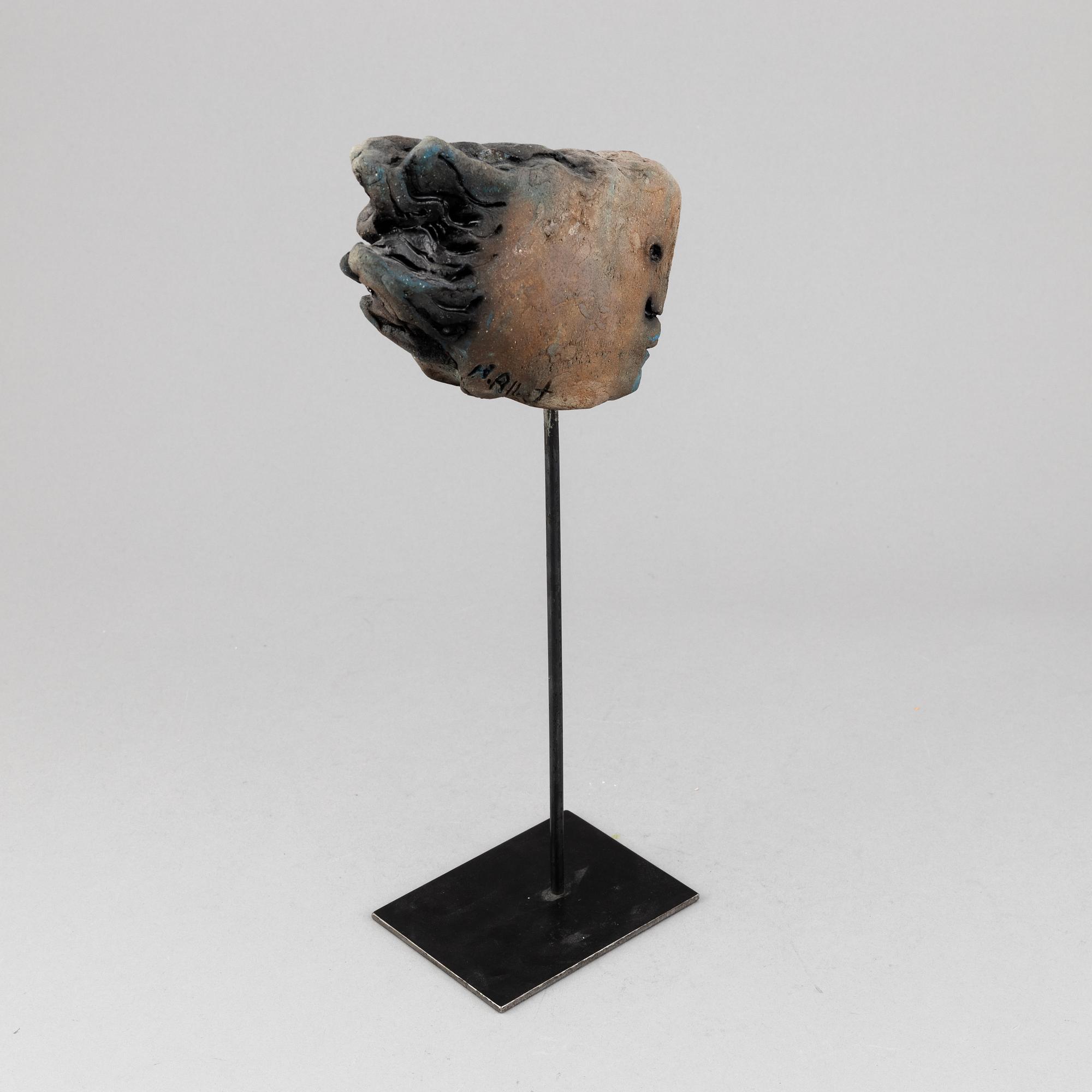 Henrik Allert, a glazed earthenware sculpture, signed.