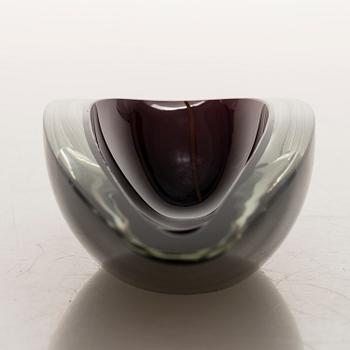 KAJ FRANCK,  A glass bowl signed Kaj Franck Nuutajärvi Notsjö -53.