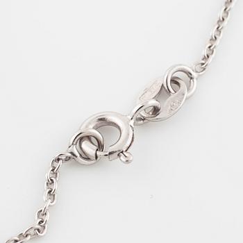COLLIER/BROSCH, med rosen- och gammalslipade diamanter.