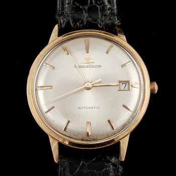 ARMBANDSUR, 14 k guld samt stål, Jaeger Le Coultre, 1900-talets andra hälft.