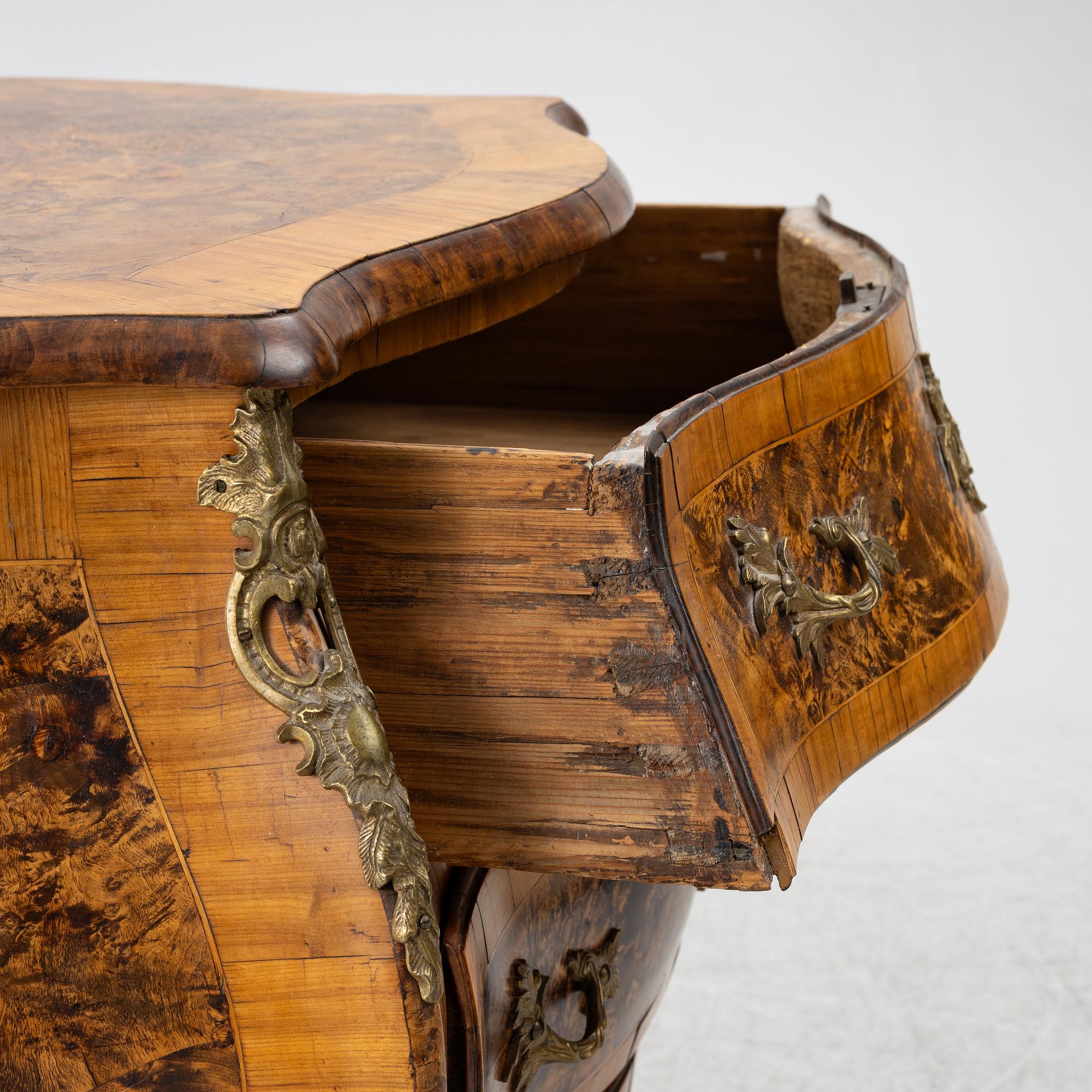 Bureau, attributed to Jacob Sjölin (master in Köping and Kungsör 1767-1785), Rococo.