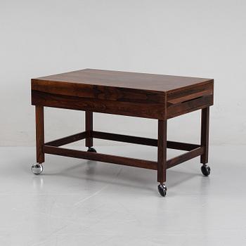 Torbjörn afdal, a rosewood serving trolley/coffee table, Bagn Möbelindustri, Norway, 1970's.