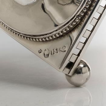 A Swedish 18th century parcel-gilt silver cream-jug, mark of Johan Schröder, Landskrona 1799.