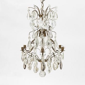 A chandelier, Rococo style, mid-20th century.