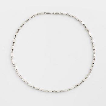 Wiwen Nilsson, necklace, ring, and staff chain, sterling silver.