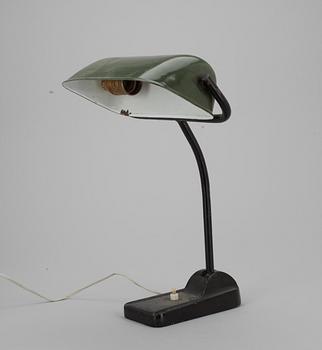 SKRIVBORDSLAMPA, 1920-40-tal, märkt ASEA.