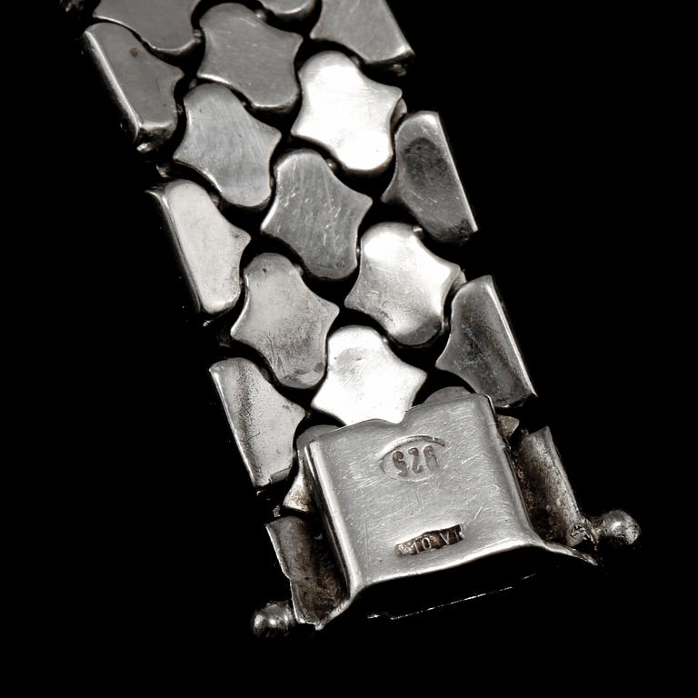 ARMLÄNK, sterlingsilver, Vicenza, Italien, 1900-talets tredje kvartal. Vikt 31 g.