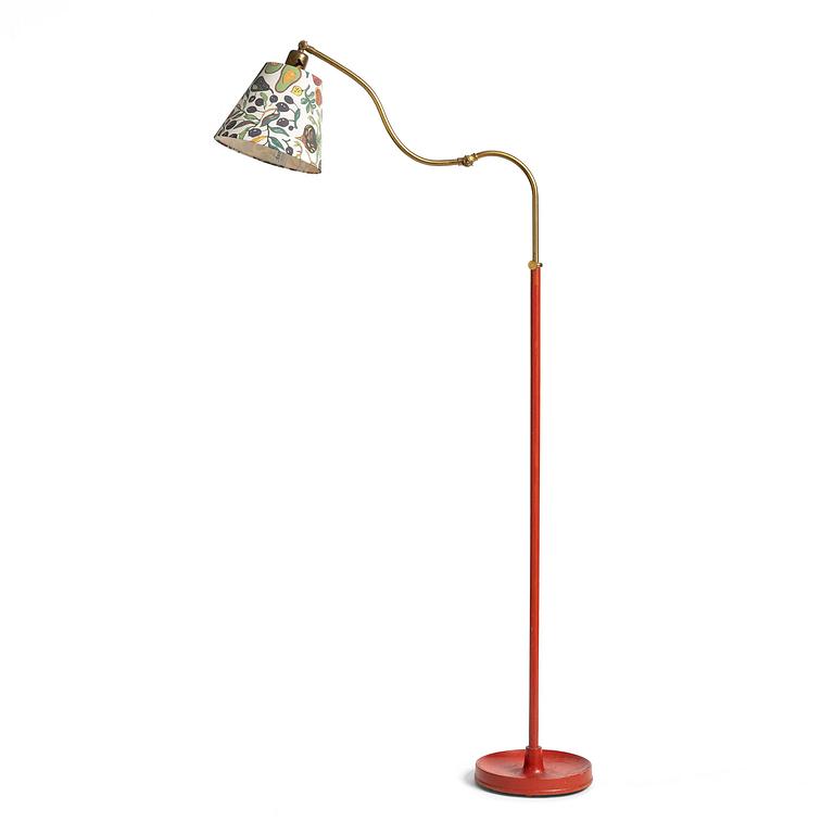 Josef Frank, an adjustable floor lamp model "G 2486/2", Firma Svenskt Tenn, 1940s-50s.