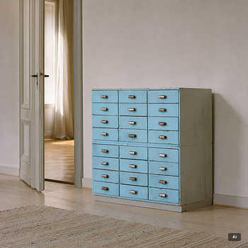 A drawer unit, first half of the 20th Century.