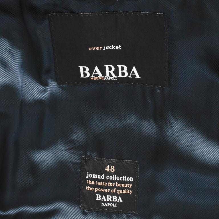 BARBA, a blue cotton jacket, size 48.