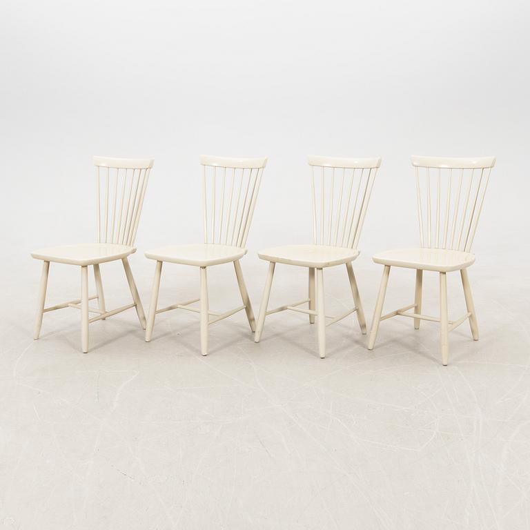 Carl Malmsten, chairs 4 pcs "Lilla Åland" second half of the 20th century.