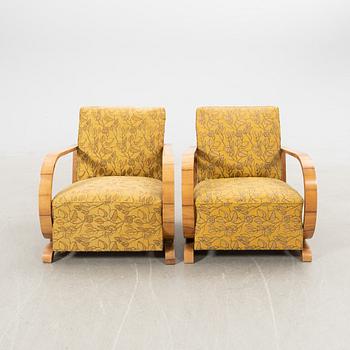Fåtöljer, 2 st, Art Deco, 1900-talets första hälft.
