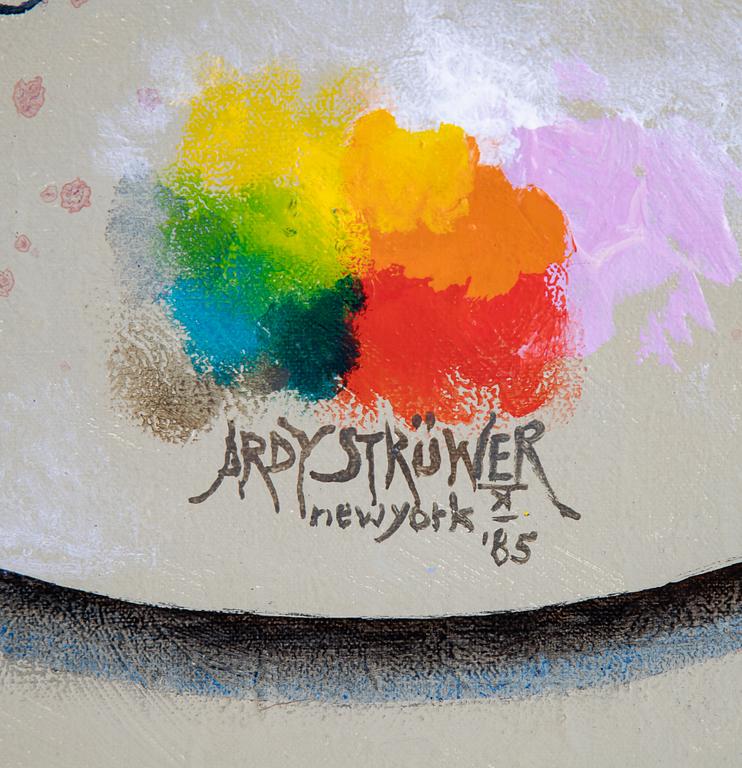 Ardy Strüwer, olja på duk, signerad och daterad 1985.