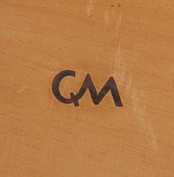 BORD, Carl Malmsten, brännmärkt CM.