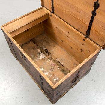 A folk art painted chest from the first half of the 19h Century.