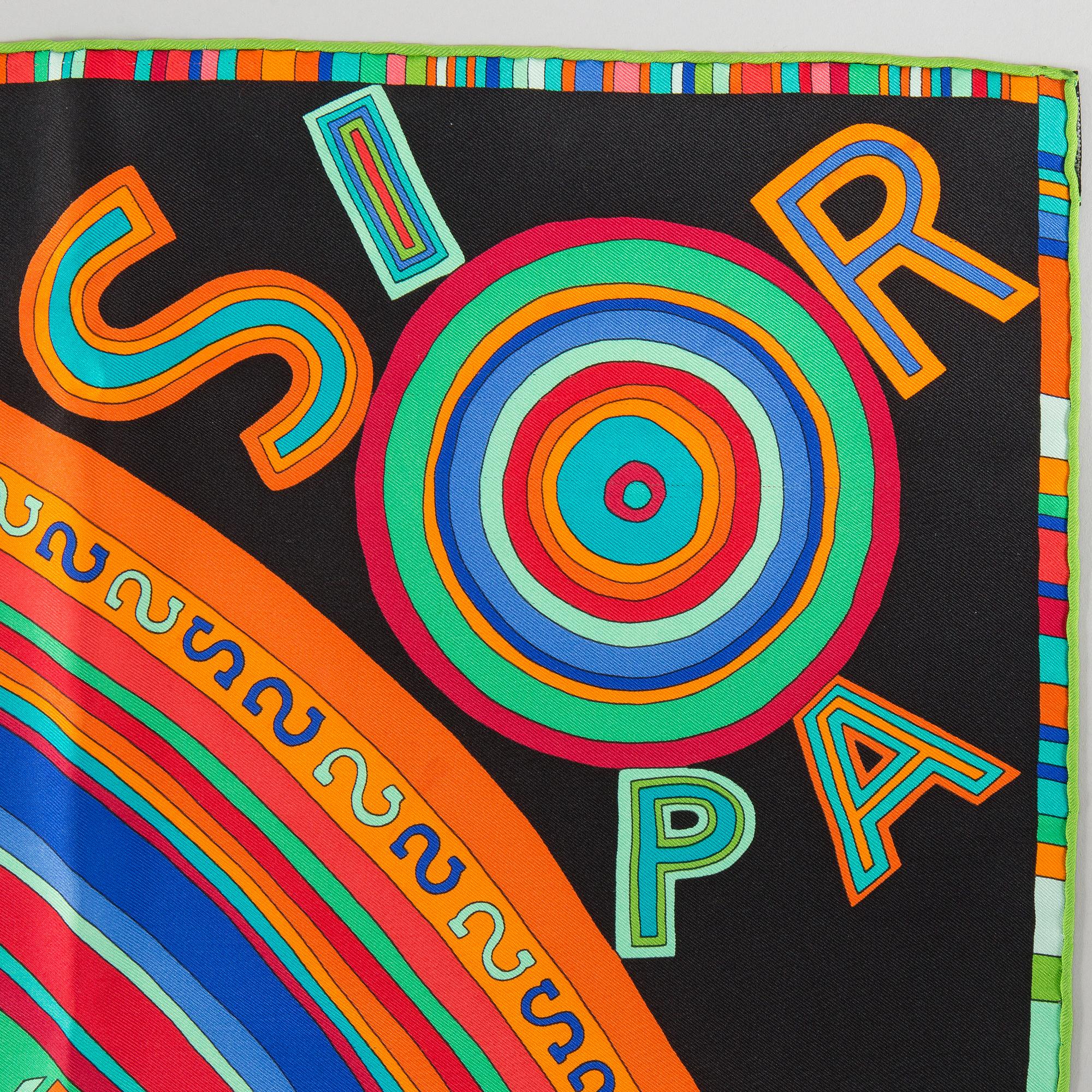 A "Tohu Bohu" Hermès silk scarf, design Claudia Mayr.