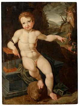 486. Vanitas with baby Jesus.