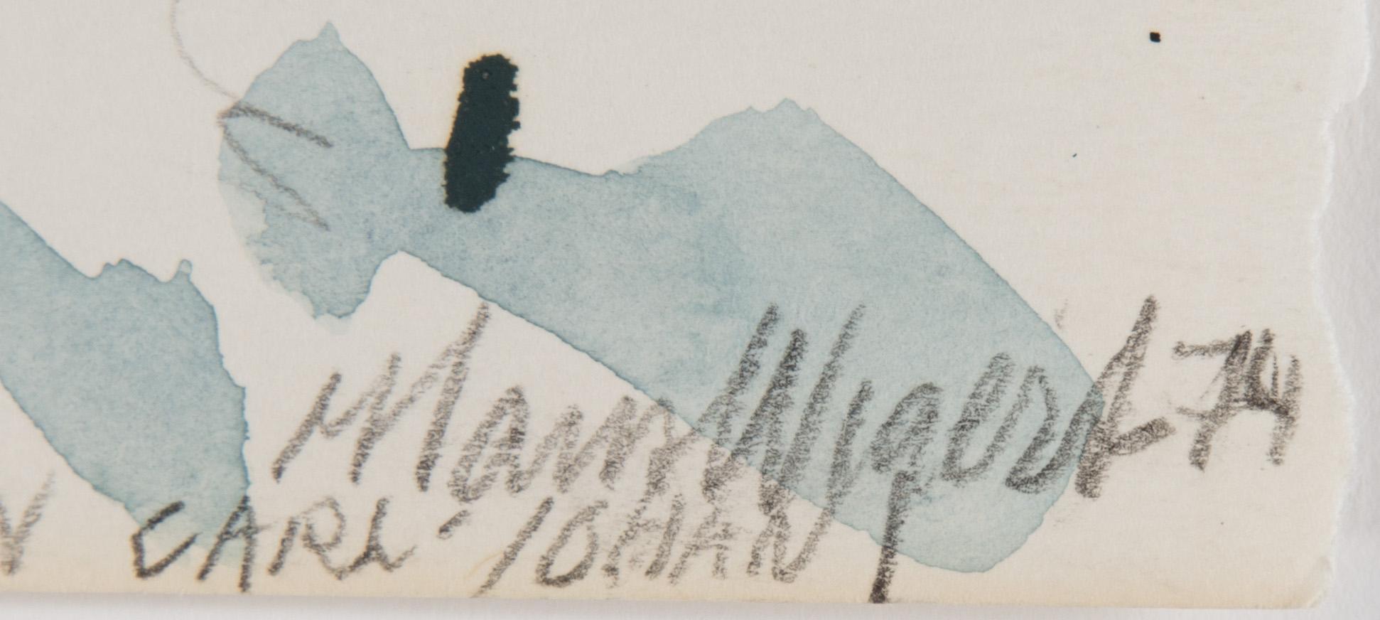 DRAWINGS AND HAND COLOURED ETCHINGS, 5 pcs, Hans Wigert and Lena Cronqvist.