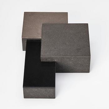 Karl-Gustav Jönsson, ask i tre sektioner, egen studio, 2015.