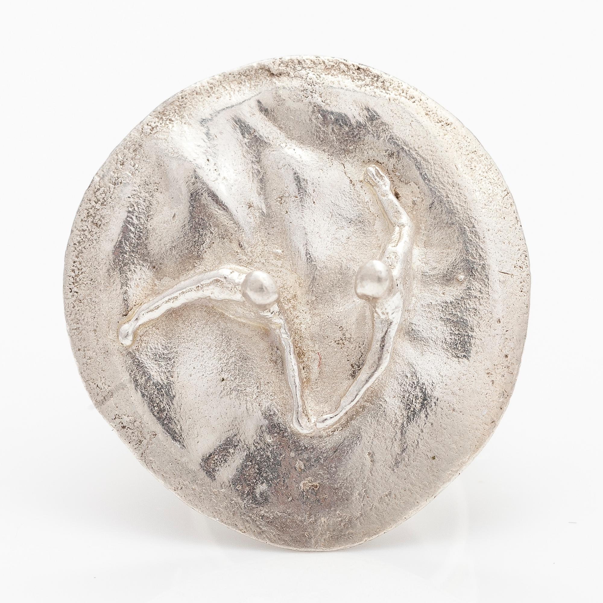 BJÖRN WECKSTRÖM, A sterling silver ring "Galactic dance". Lapponia 1971.