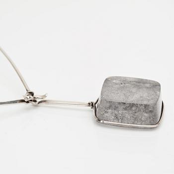 Vivianna Torun Bülow-Hübe, a silver necklace with pendant, executed in her own workshop.