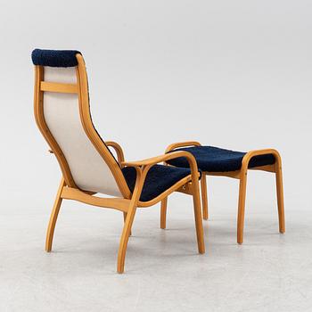 Yngve Ekström, a 'Lamino' armchair with foot stool, Swedese, Sweden, 2007.