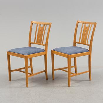 A set of six chairs "Ulfåsa" by Carl Malmsten, second part of the 20th century.