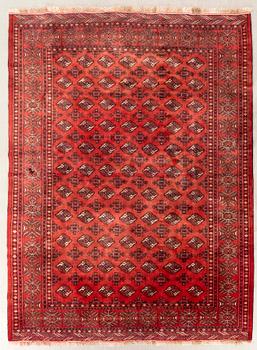 Oriental rug, old, approx. 310x263 cm.