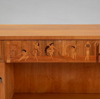 A 1930s sideboard, possibly by Mjölby Intarsia, Sweden.