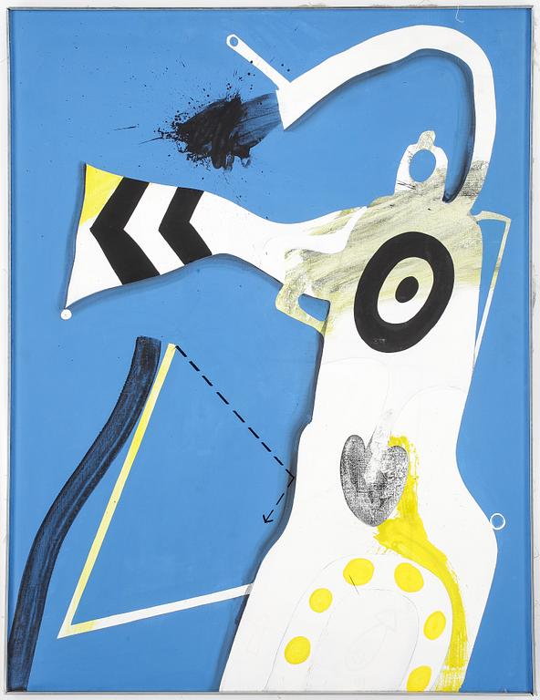 PER ARNOLDI, Akryl på duk, signerad Per Arnoldi och daterad jan 1965 a tergo.