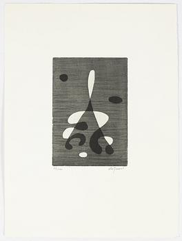 Pierre Olofsson, "Vindhäxor". mapp med 5 färgestningar.