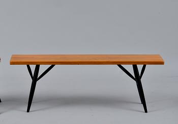 Ilmari Tapiovaara, A SET OF TWO BENCHES AND A TABLE.