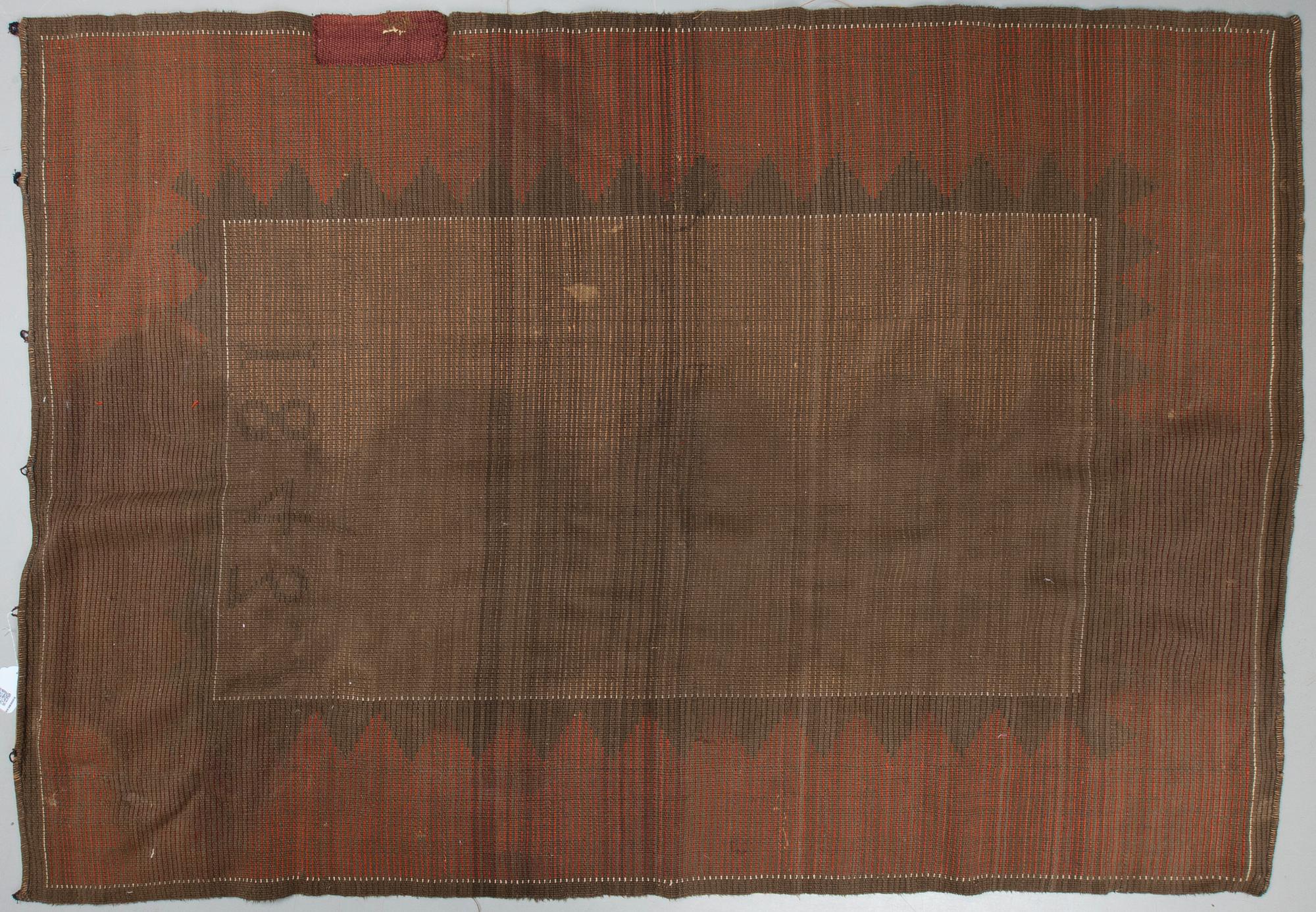 RYA, Finland, daterad 1843. Ca 189 x 130 cm.