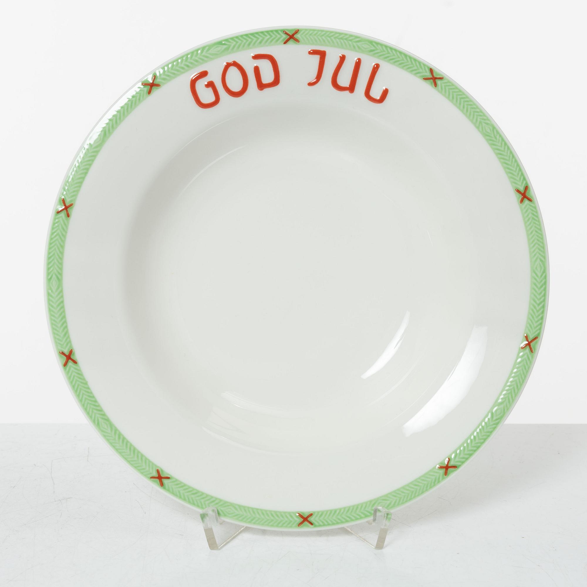 Julservis, 28 delar, porslin, "God jul", Rörstrand.