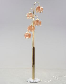 GOLVLAMPA, mässing, 1900-talets hälft.