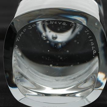 Timo Sarpaneva, prototyper, 6 st, signerade Original Design Timo Sarpaneva 1976 Iittala.