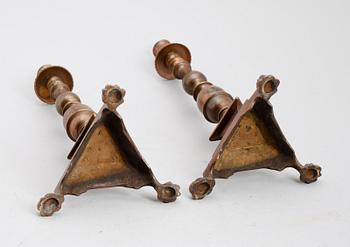 LJUSSTAKAR, 1 par, barockstil, 1900-talets första hälft.