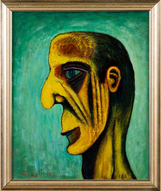 PAAVO SARELLI, oil on board, signed and dated -76.