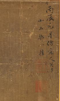 Unidentified artist, Birds in a blooming prunus tree, China, Qing dynasty.