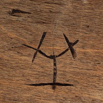 A Swedish wooden bowl and dish, 19th-20-th century.