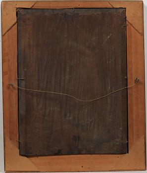 OKÄND KONSTNÄR, olja på pannå, 1600/1700-tal.