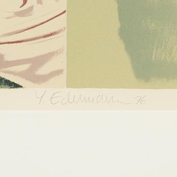 Yrjö Edelmann, lithograph in colours, 1970, signed 113/125.