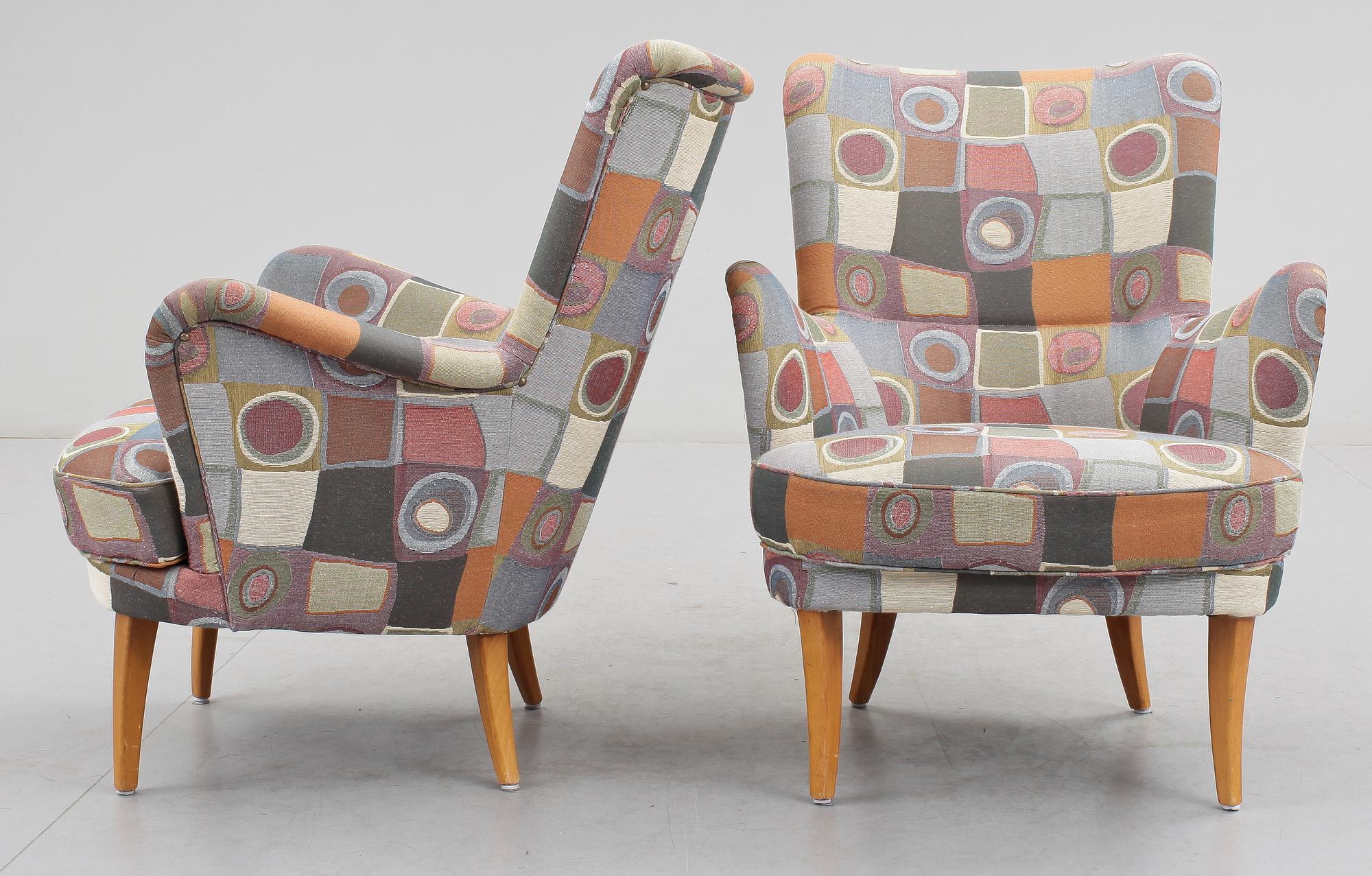 FÅTÖLJER, "Stora Furulid", Carl Malmsten.